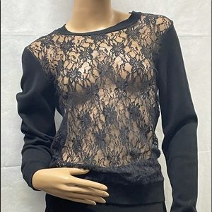 Forever 21 Black Lace Sweater NWOT